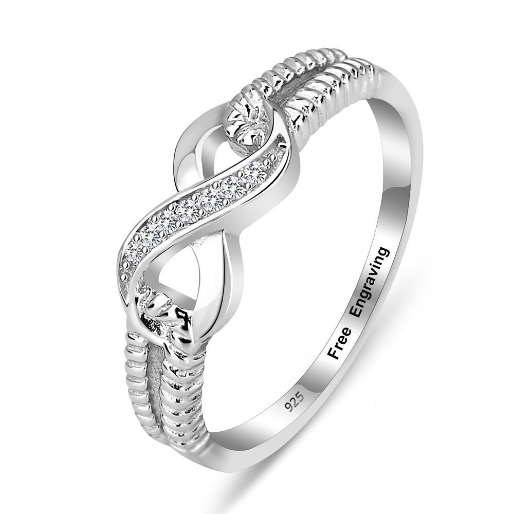 Girlfriend Gift, Infinity Love Ring, Simple Rings for Women - Etsy | Infinity  jewelry, Best friend rings, Friend rings