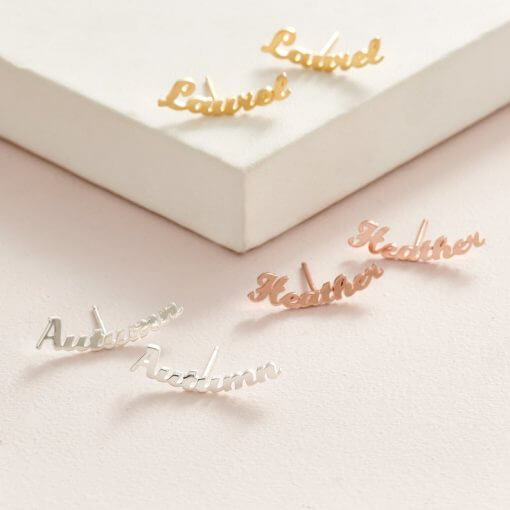 Personalized Nameplate earrings Lovely Custom Gift