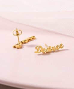 Personalized Nameplate earrings Lovely Custom Gift