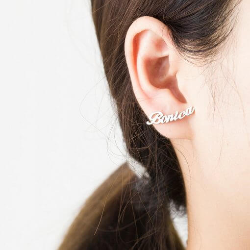 Personalized Nameplate earrings Lovely Custom Gift