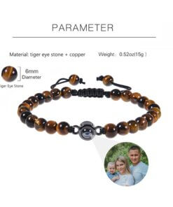 Elegant Unisex Bracelet perfect for gifting - Tiger Eye Stone Beads