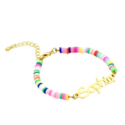 Personalized Name Bracelet for Girls in Gold