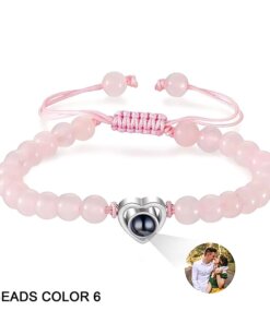 Meaningful Keepsake Bracelet for Best Friend with Photo Projection