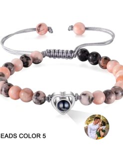 Colorful Bead Options for Photo Projection Bracelet for Girls