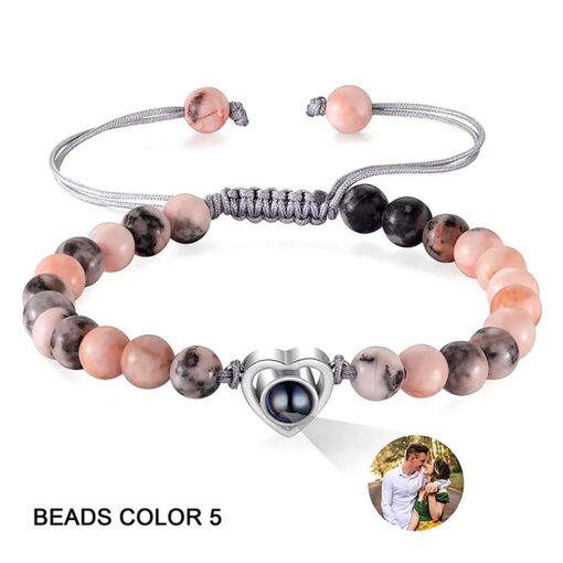 Colorful Bead Options for Photo Projection Bracelet for Girls