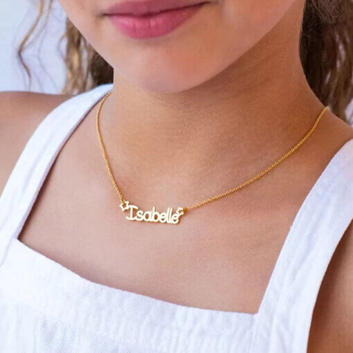 Personalized name necklace for girls